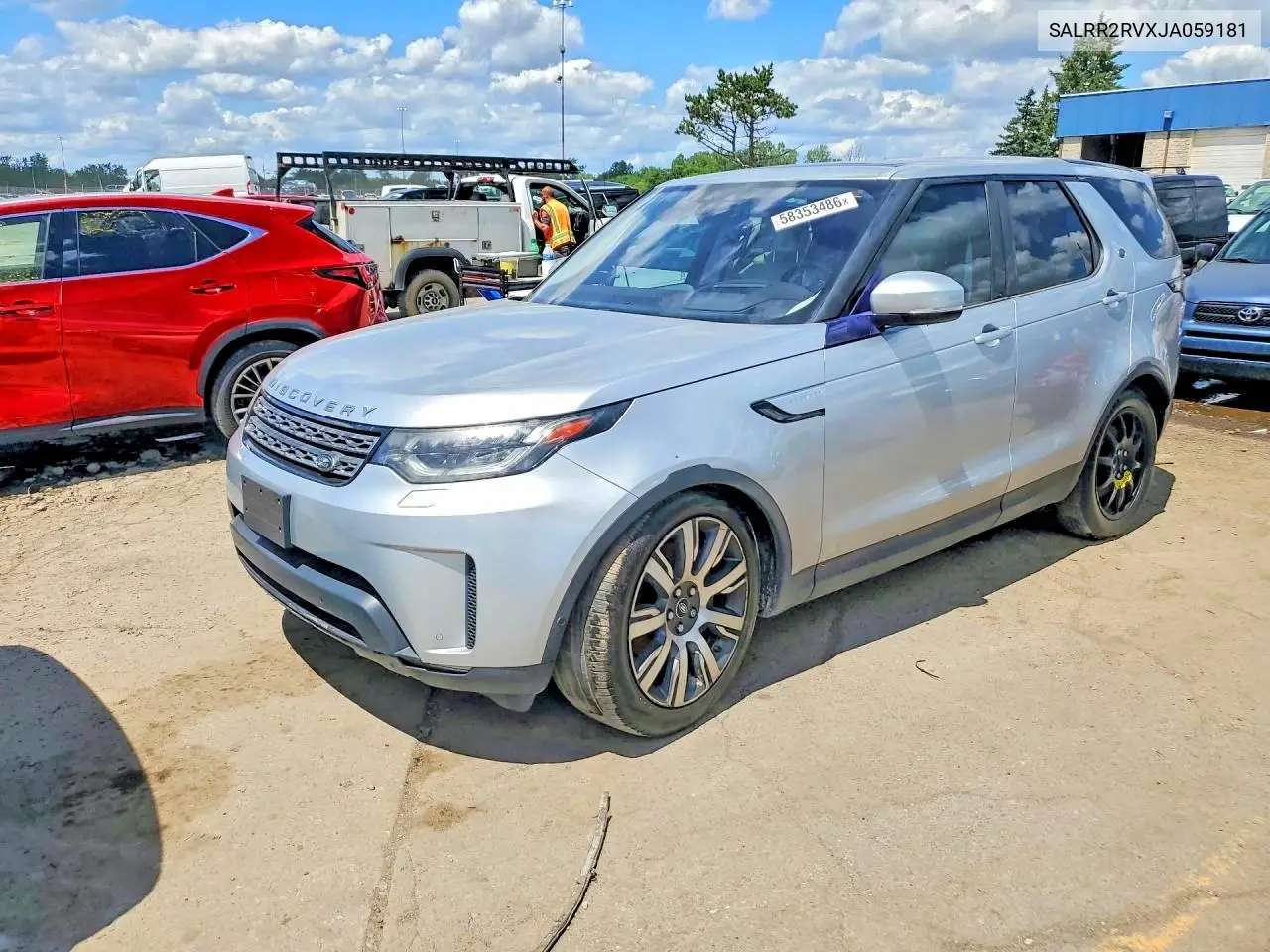 2018 Land Rover Discovery Hse VIN: SALRR2RVXJA059181 Lot: 58353196