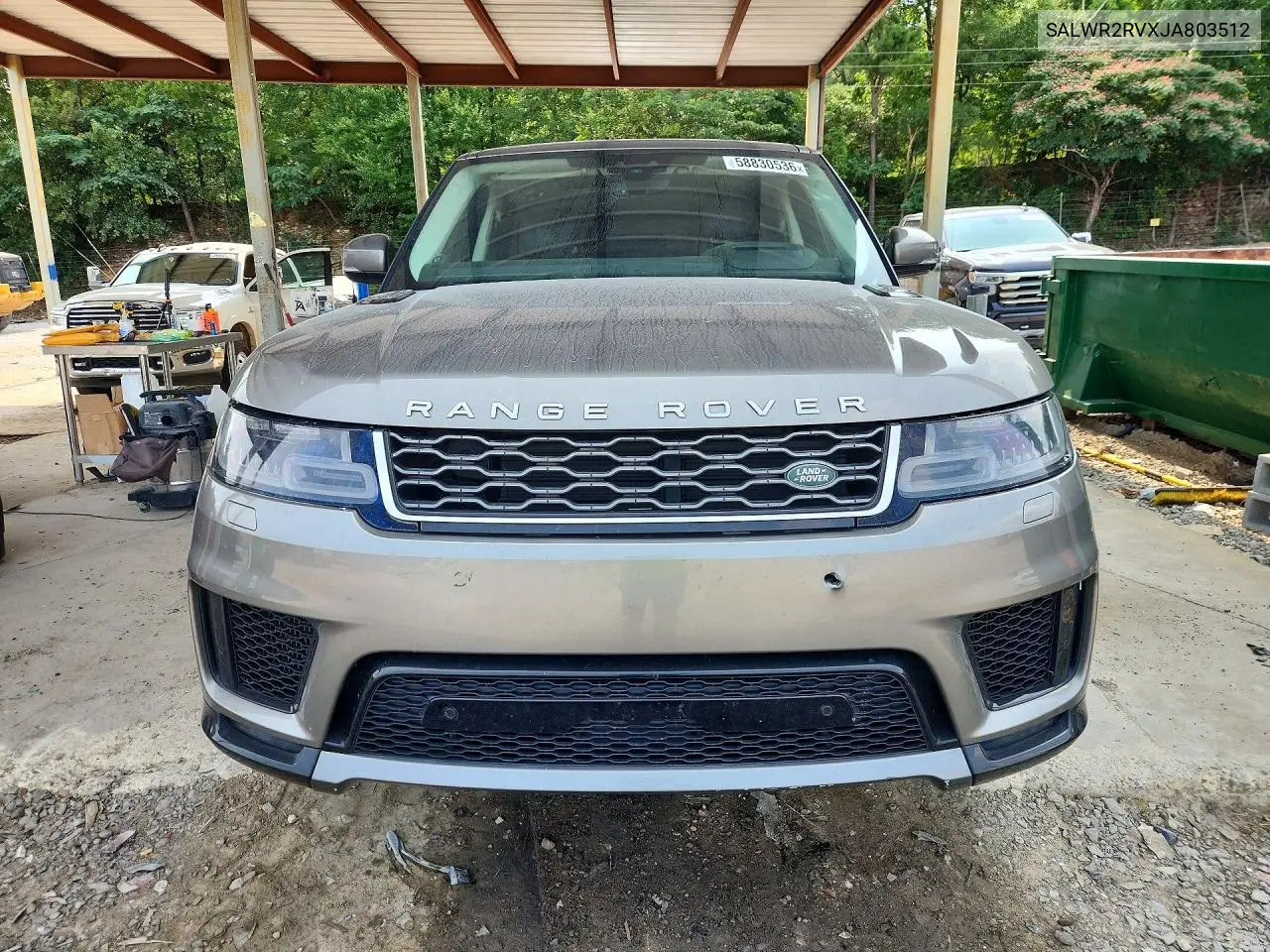 2018 Land Rover Range Rover Sport Hse VIN: SALWR2RVXJA803512 Lot: 58830536