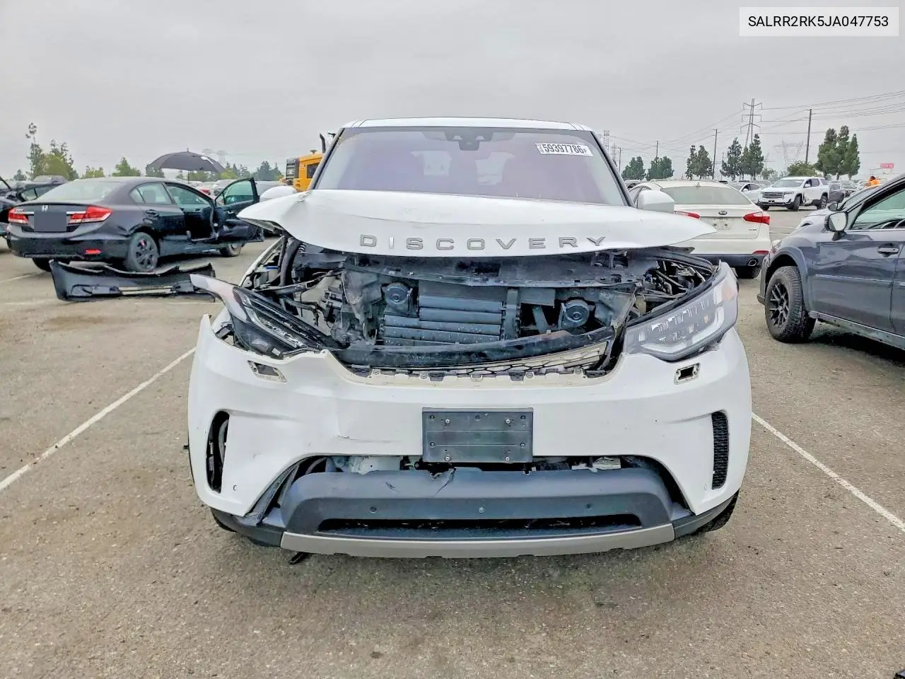 2018 Land Rover Discovery Hse VIN: SALRR2RK5JA047753 Lot: 59397786