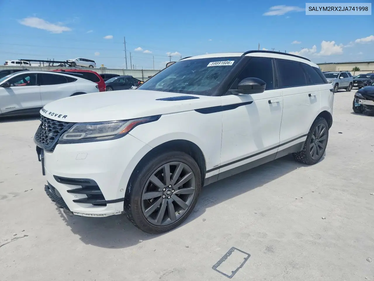 2018 Land Rover Range Rover Velar R-Dynamic Hse VIN: SALYM2RX2JA741998 Lot: 59891606