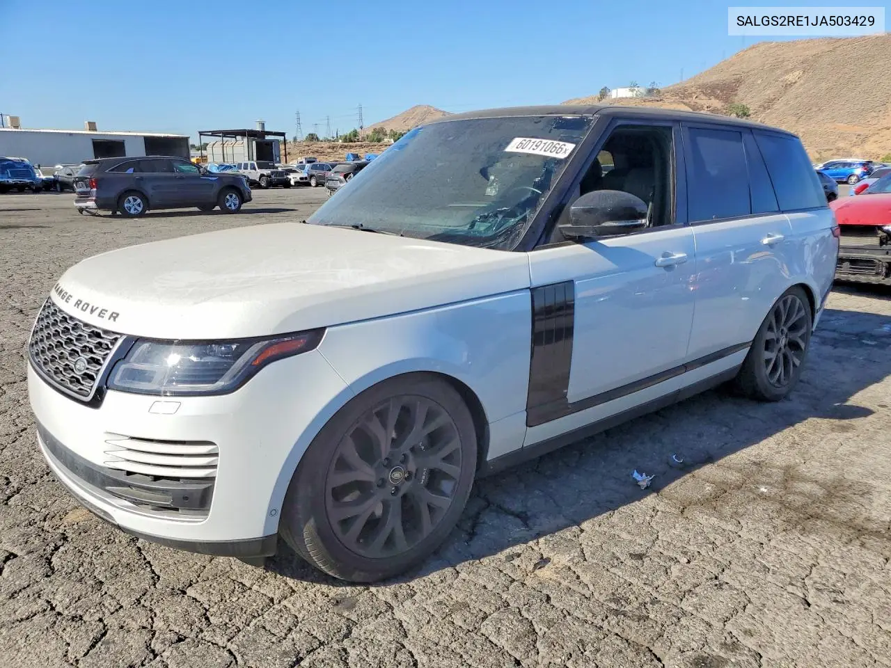 2018 Land Rover Range Rover Supercharged VIN: SALGS2RE1JA503429 Lot: 60191066