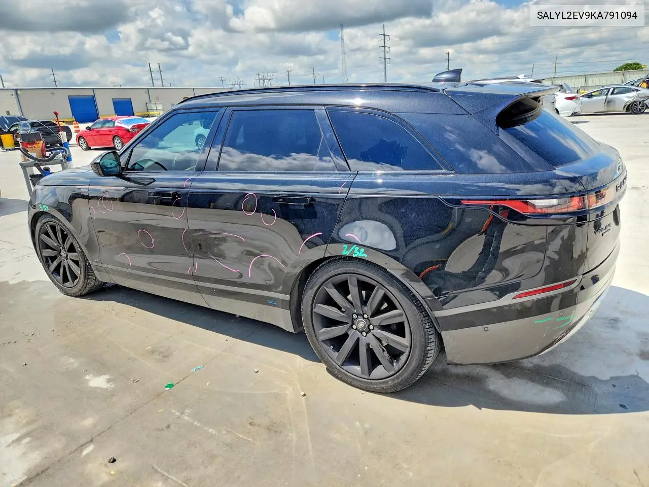 2019 Land Rover Range Rover Velar R-Dynamic Se VIN: SALYL2EV9KA791094 Lot: 52716766