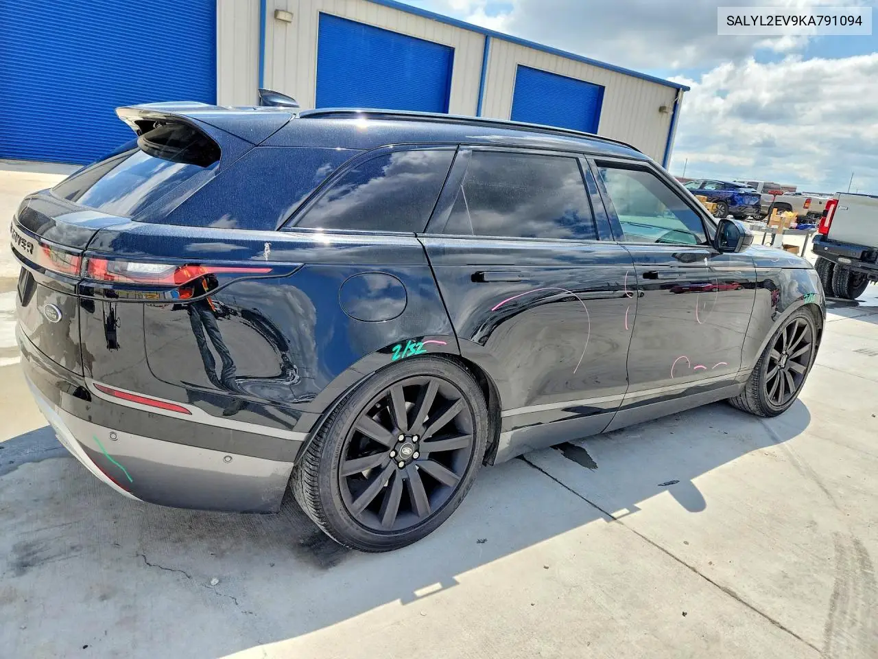 2019 Land Rover Range Rover Velar R-Dynamic Se VIN: SALYL2EV9KA791094 Lot: 52716766