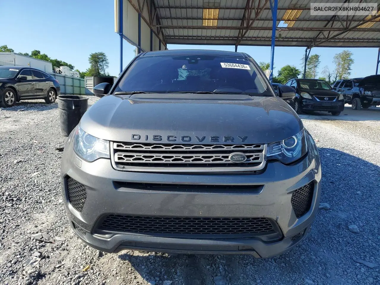 2019 Land Rover Discovery Sport Hse VIN: SALCR2FX8KH804627 Lot: 53604436