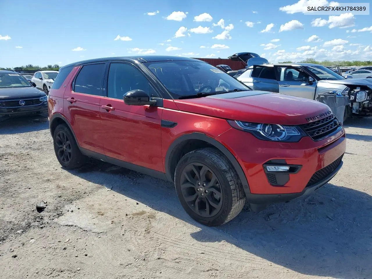 2019 Land Rover Discovery Sport Hse VIN: SALCR2FX4KH784389 Lot: 53744756