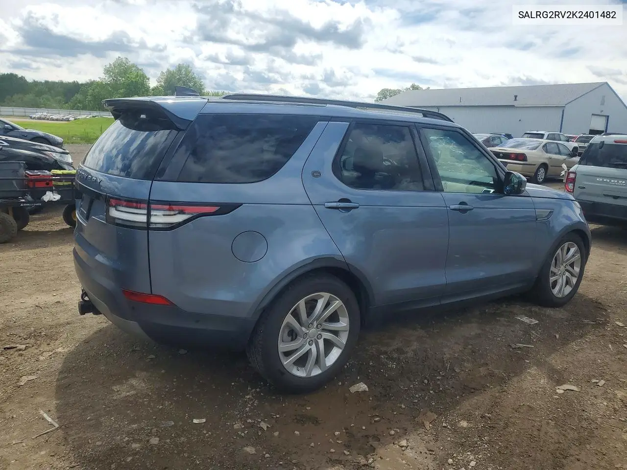 2019 Land Rover Discovery Se VIN: SALRG2RV2K2401482 Lot: 53819696