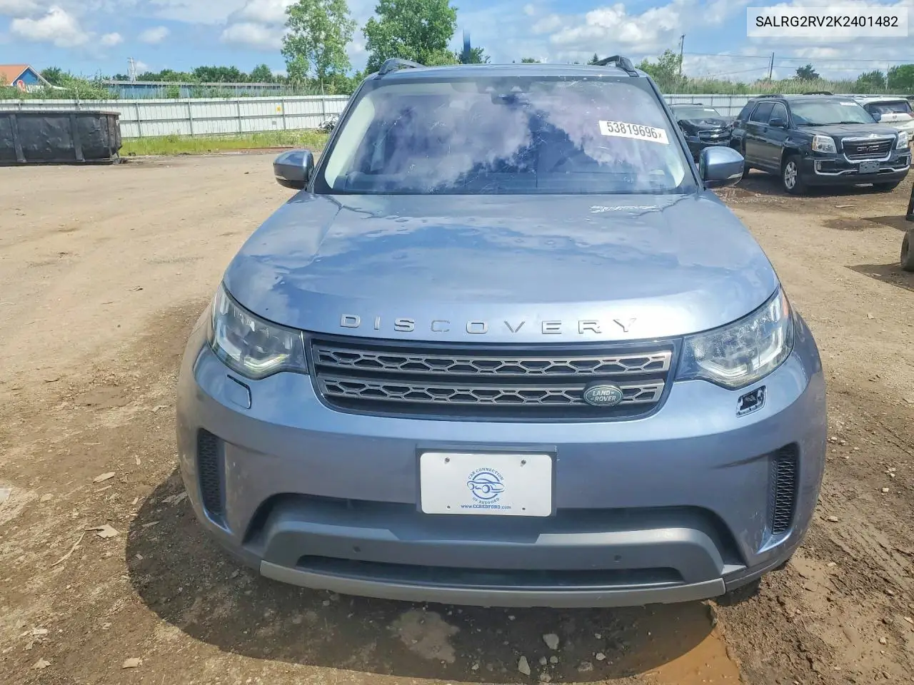 2019 Land Rover Discovery Se VIN: SALRG2RV2K2401482 Lot: 53819696