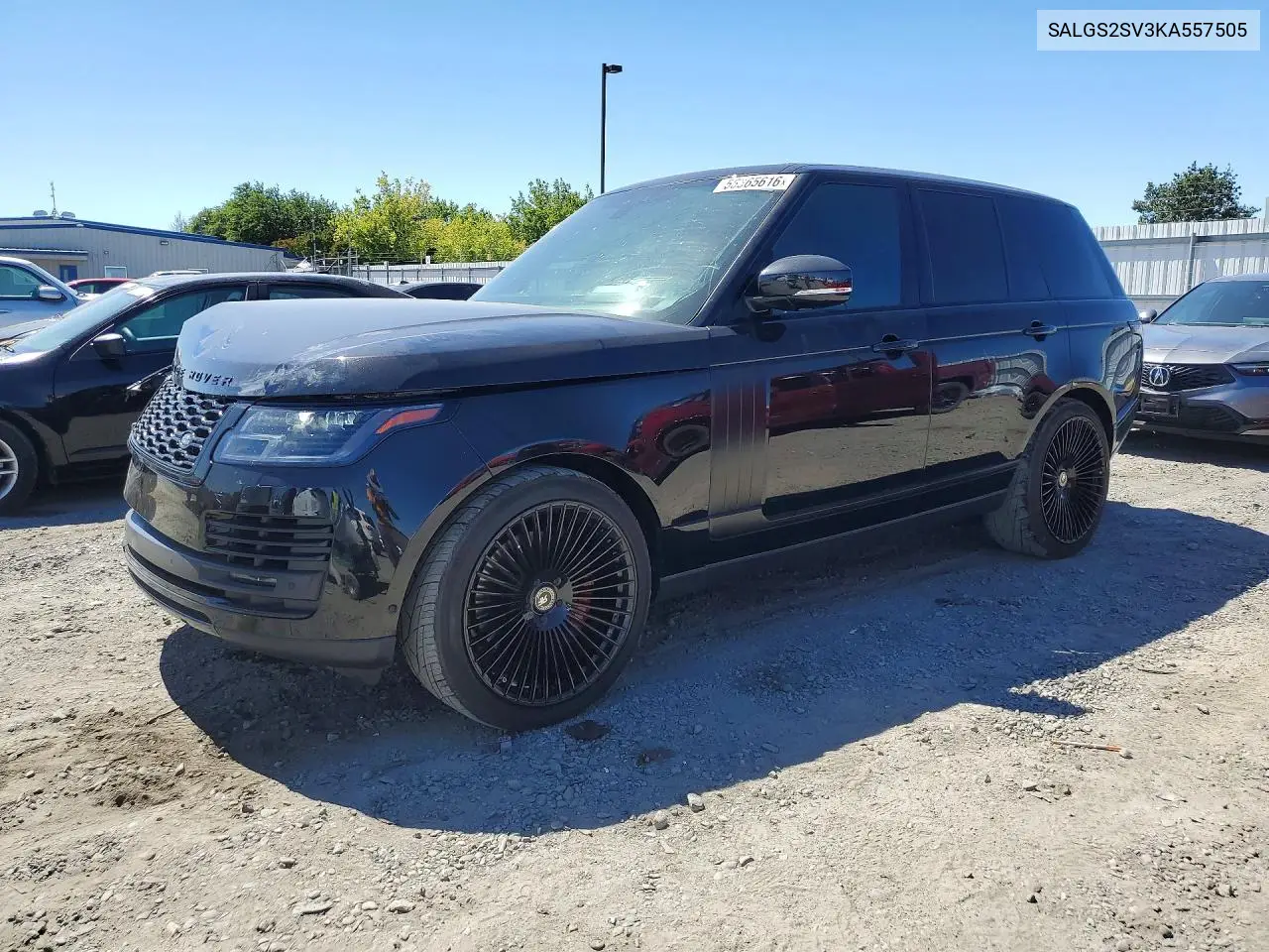 2019 Land Rover Range Rover Hse VIN: SALGS2SV3KA557505 Lot: 56365616