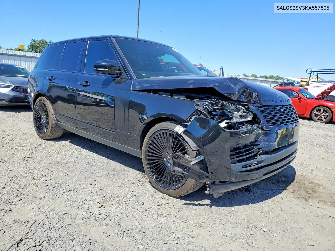 2019 Land Rover Range Rover Hse VIN: SALGS2SV3KA557505 Lot: 56365616