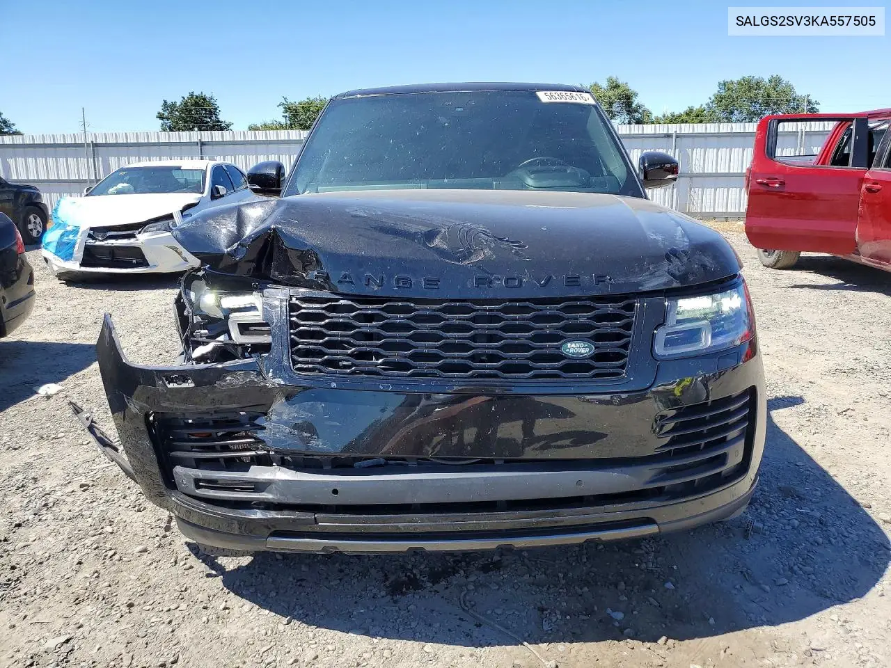 2019 Land Rover Range Rover Hse VIN: SALGS2SV3KA557505 Lot: 56365616