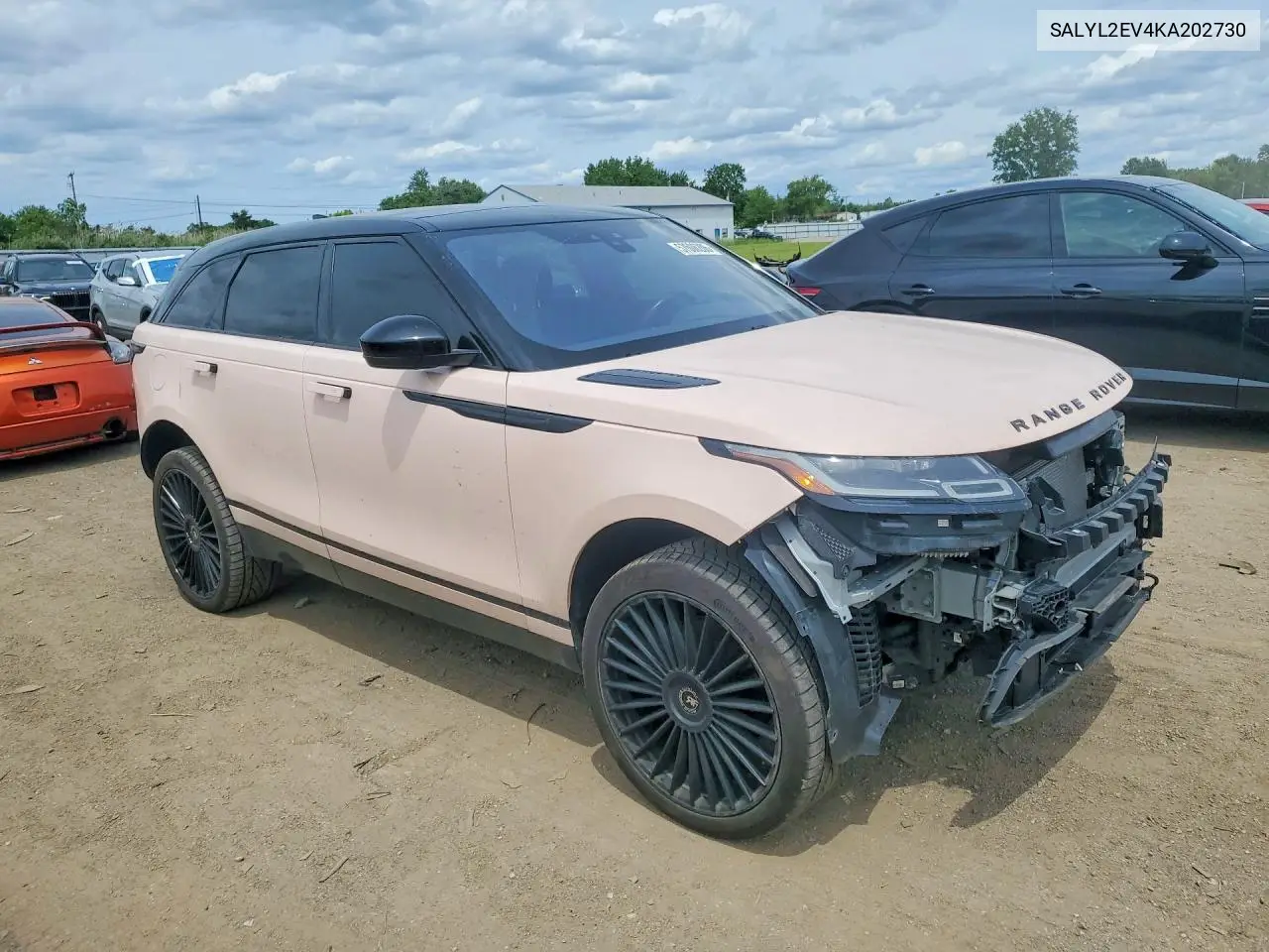 2019 Land Rover Range Rover Velar R-Dynamic Se VIN: SALYL2EV4KA202730 Lot: 57606206