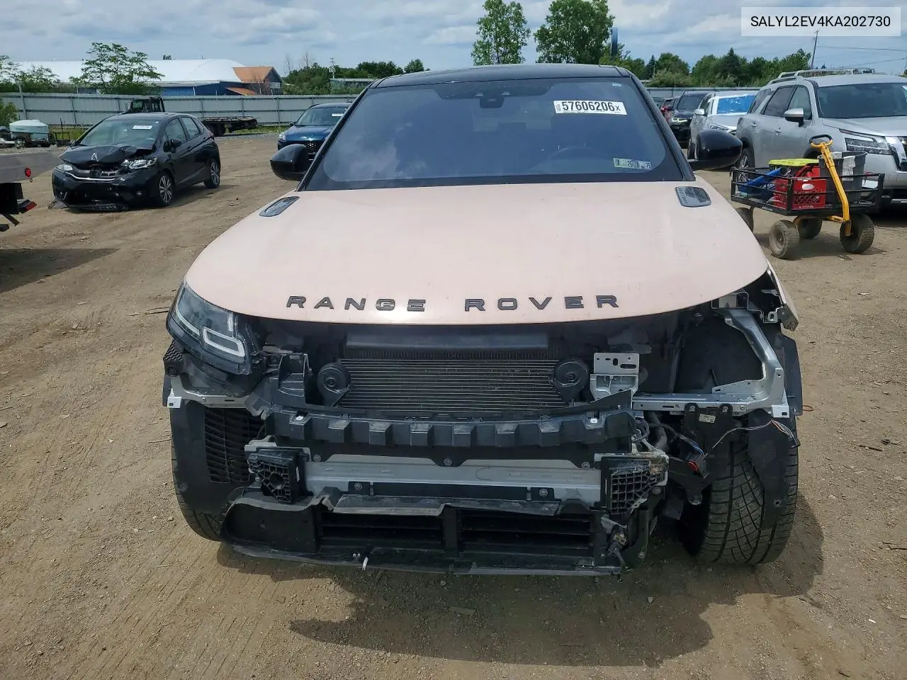 2019 Land Rover Range Rover Velar R-Dynamic Se VIN: SALYL2EV4KA202730 Lot: 57606206