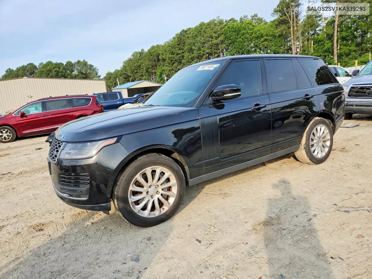 2019 Land Rover Range Rover Hse VIN: SALGS2SV1KA539293 Lot: 58071406