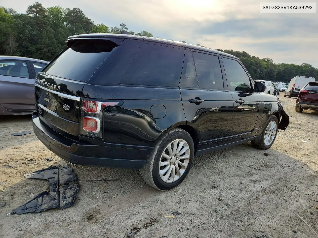 2019 Land Rover Range Rover Hse VIN: SALGS2SV1KA539293 Lot: 58071406