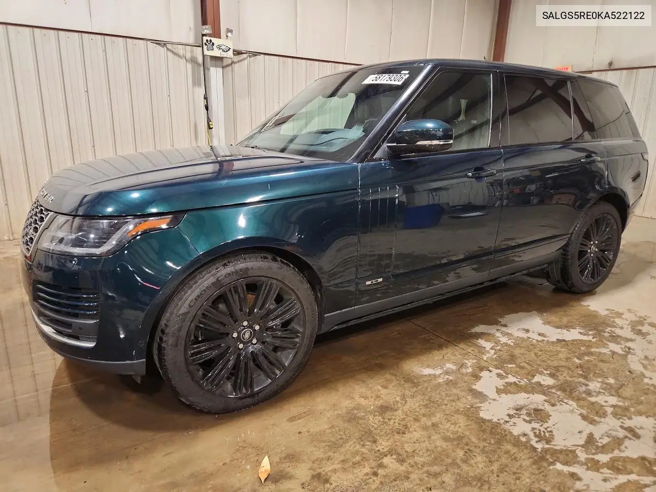 2019 Land Rover Range Rover Supercharged VIN: SALGS5RE0KA522122 Lot: 58179306