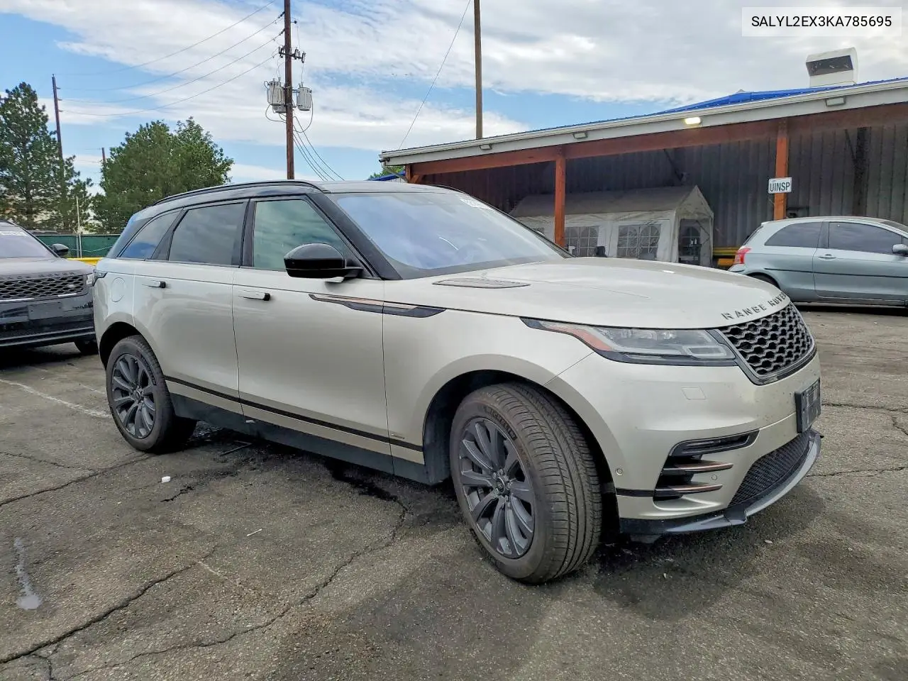 2019 Land Rover Range Rover Velar R-Dynamic Se VIN: SALYL2EX3KA785695 Lot: 58189606