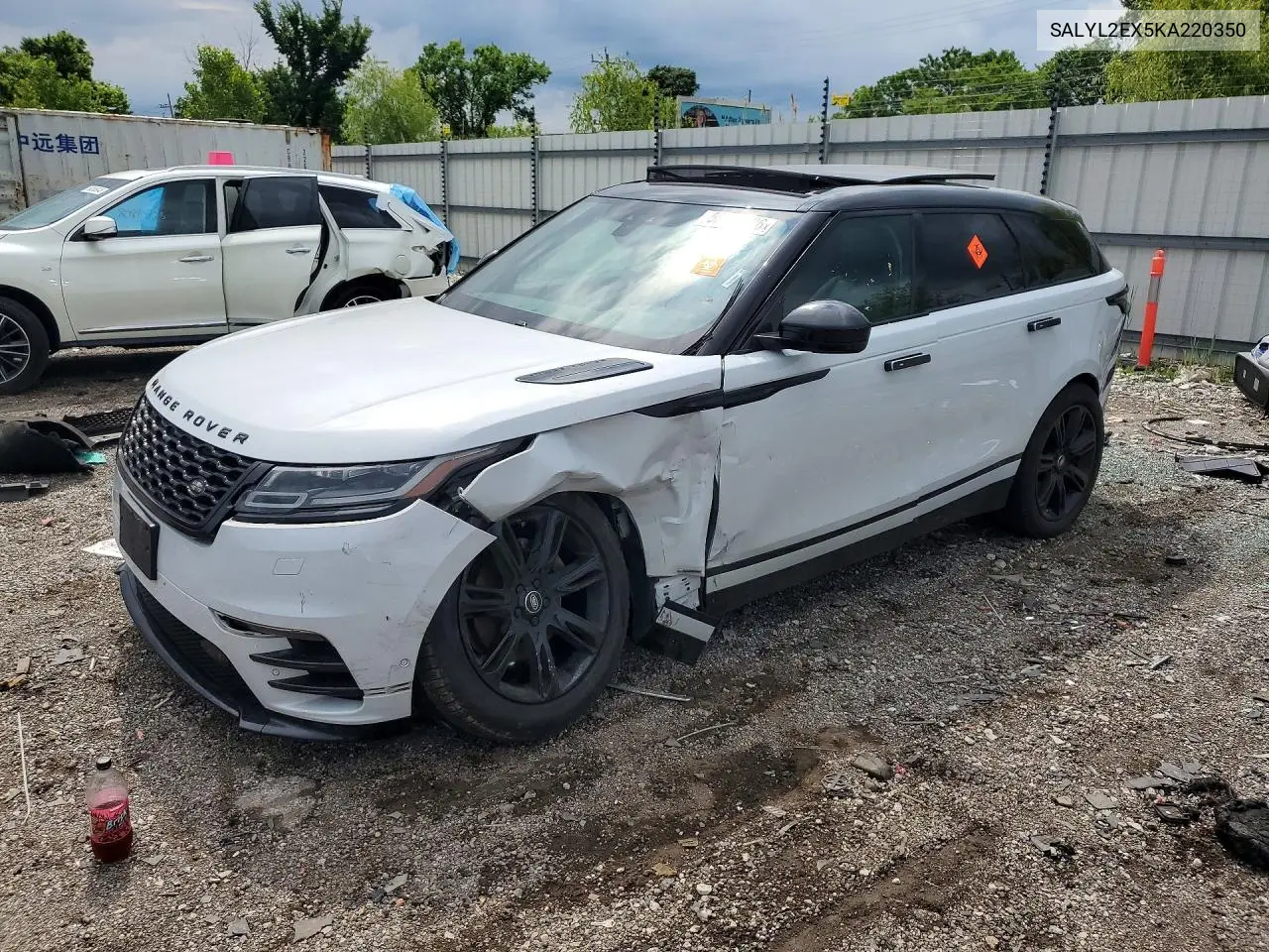2019 Land Rover Range Rover Velar R-Dynamic Se VIN: SALYL2EX5KA220350 Lot: 58494226
