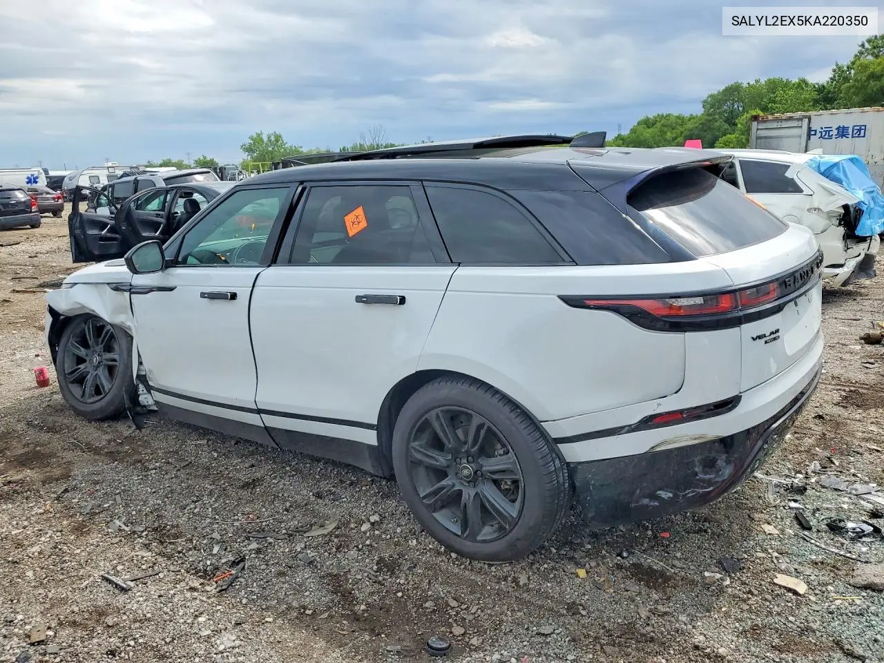 2019 Land Rover Range Rover Velar R-Dynamic Se VIN: SALYL2EX5KA220350 Lot: 58494226