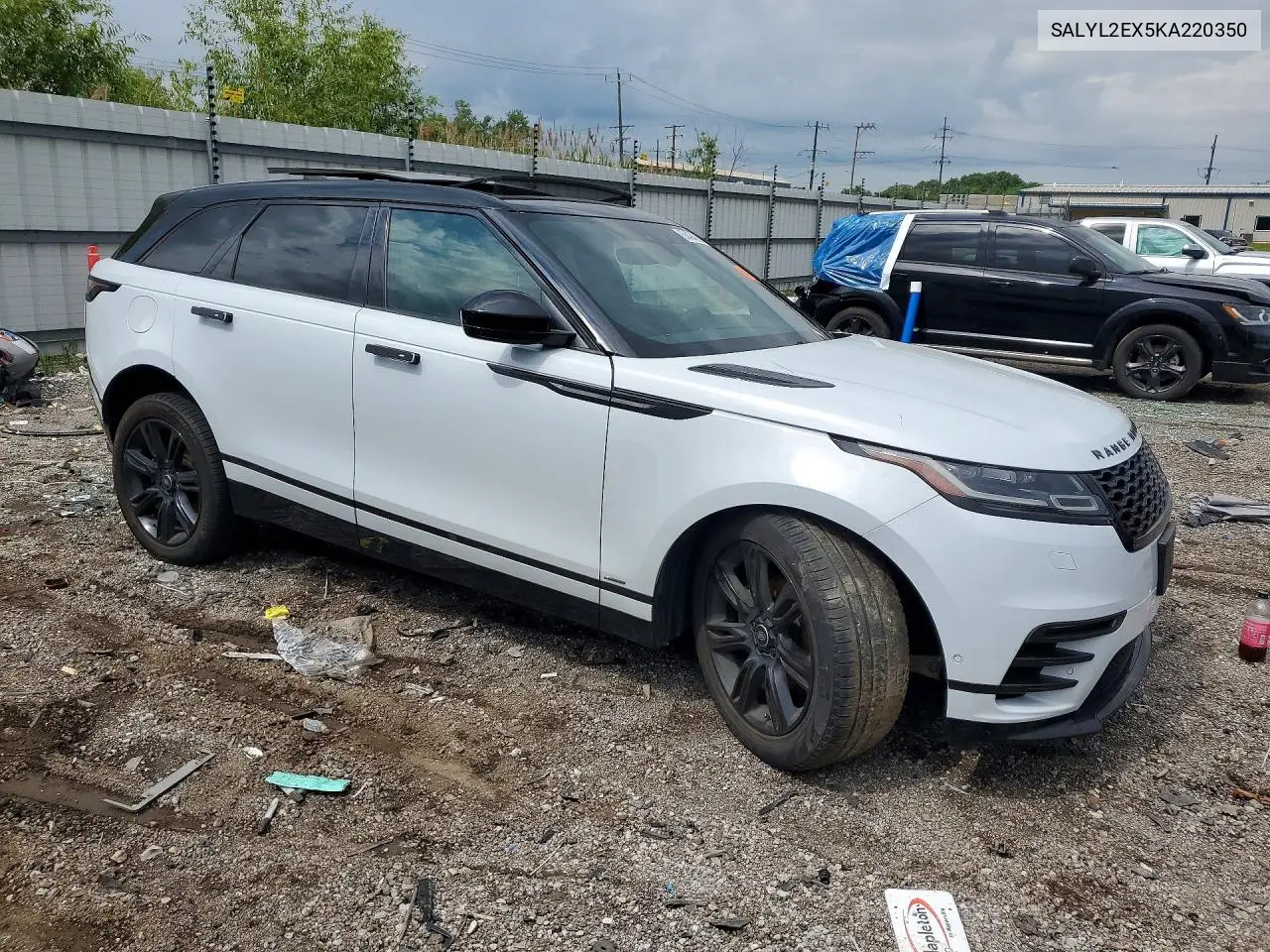 2019 Land Rover Range Rover Velar R-Dynamic Se VIN: SALYL2EX5KA220350 Lot: 58494226