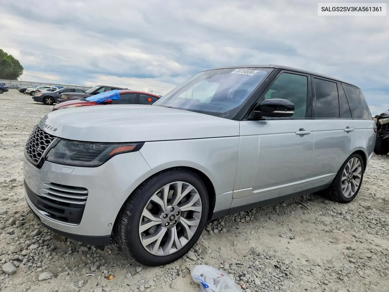 2019 Land Rover Range Rover Hse VIN: SALGS2SV3KA561361 Lot: 58734536