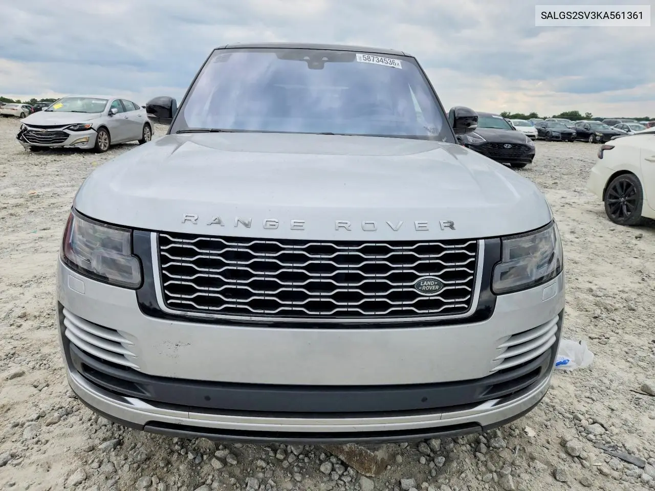 2019 Land Rover Range Rover Hse VIN: SALGS2SV3KA561361 Lot: 58734536