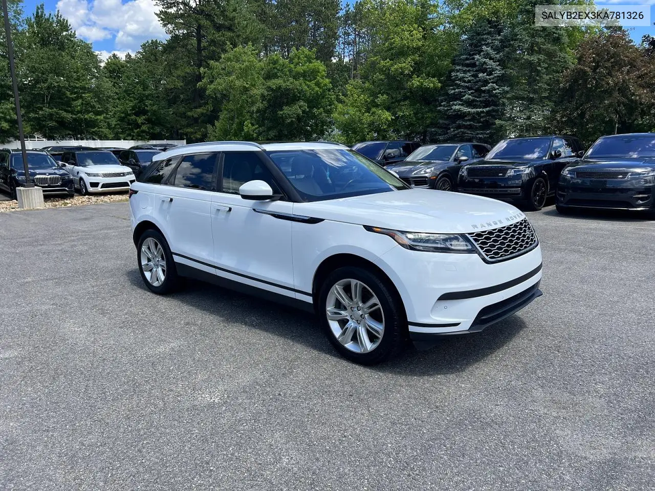 2019 Land Rover Range Rover Velar S VIN: SALYB2EX3KA781326 Lot: 58939006