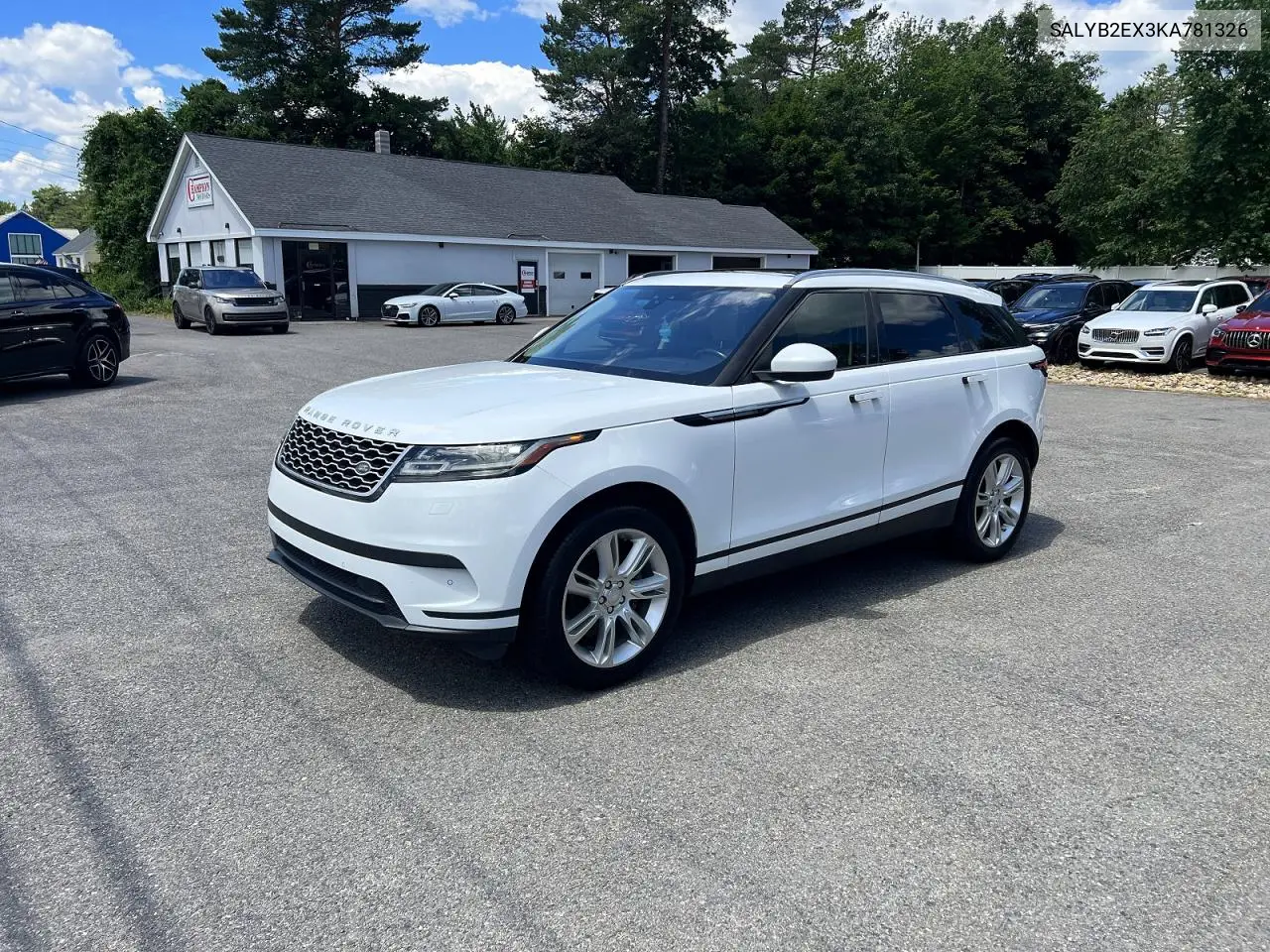 2019 Land Rover Range Rover Velar S VIN: SALYB2EX3KA781326 Lot: 58939006