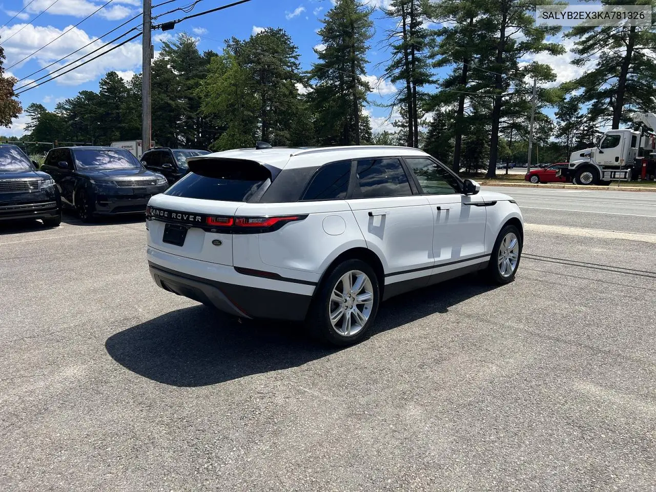 2019 Land Rover Range Rover Velar S VIN: SALYB2EX3KA781326 Lot: 58939006