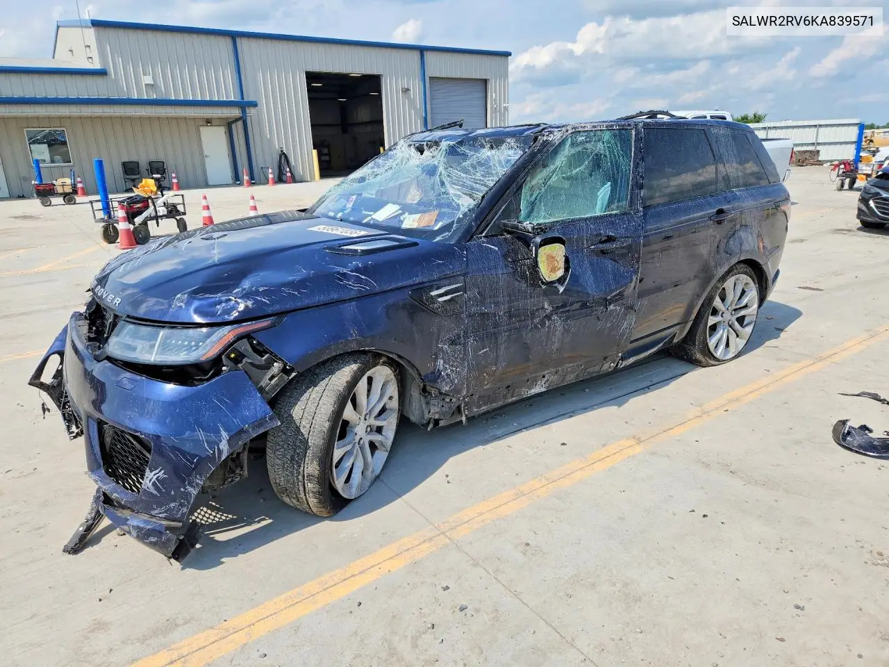 2019 Land Rover Range Rover Sport Hse VIN: SALWR2RV6KA839571 Lot: 58961036