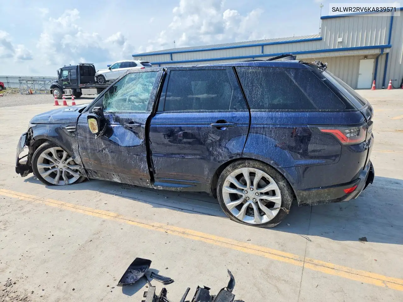 2019 Land Rover Range Rover Sport Hse VIN: SALWR2RV6KA839571 Lot: 58961036