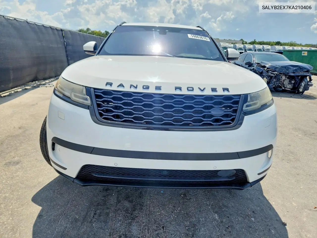 2019 Land Rover Range Rover Velar S VIN: SALYB2EX7KA210406 Lot: 59063616