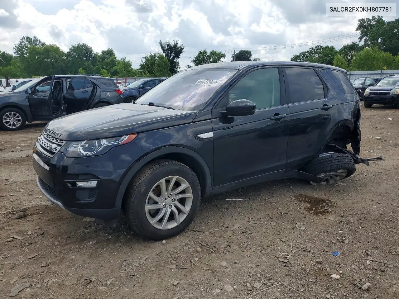 2019 Land Rover Discovery Sport Hse VIN: SALCR2FX0KH807781 Lot: 59082496