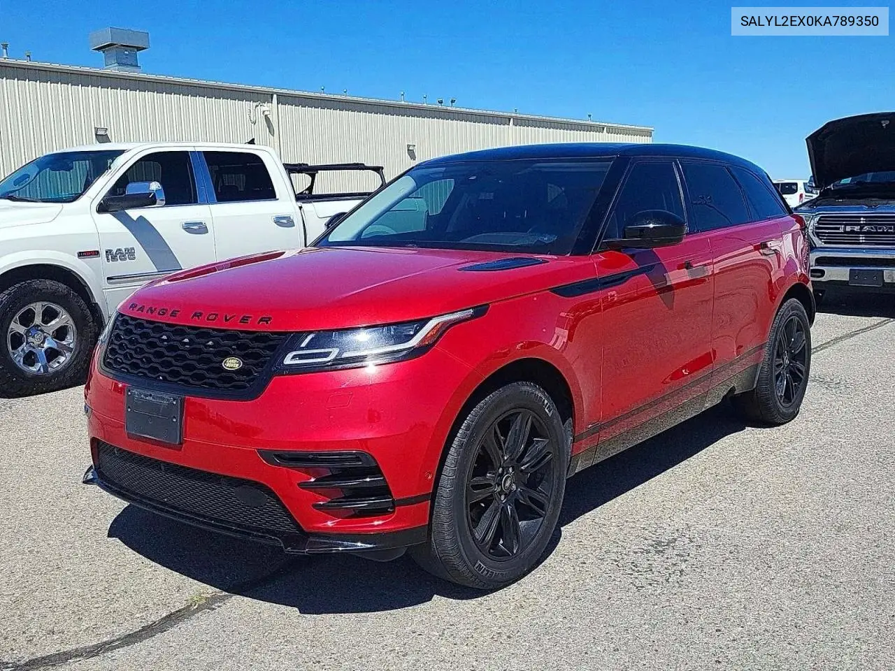 2019 Land Rover Range Rover Velar R-Dynamic Se VIN: SALYL2EX0KA789350 Lot: 59187806