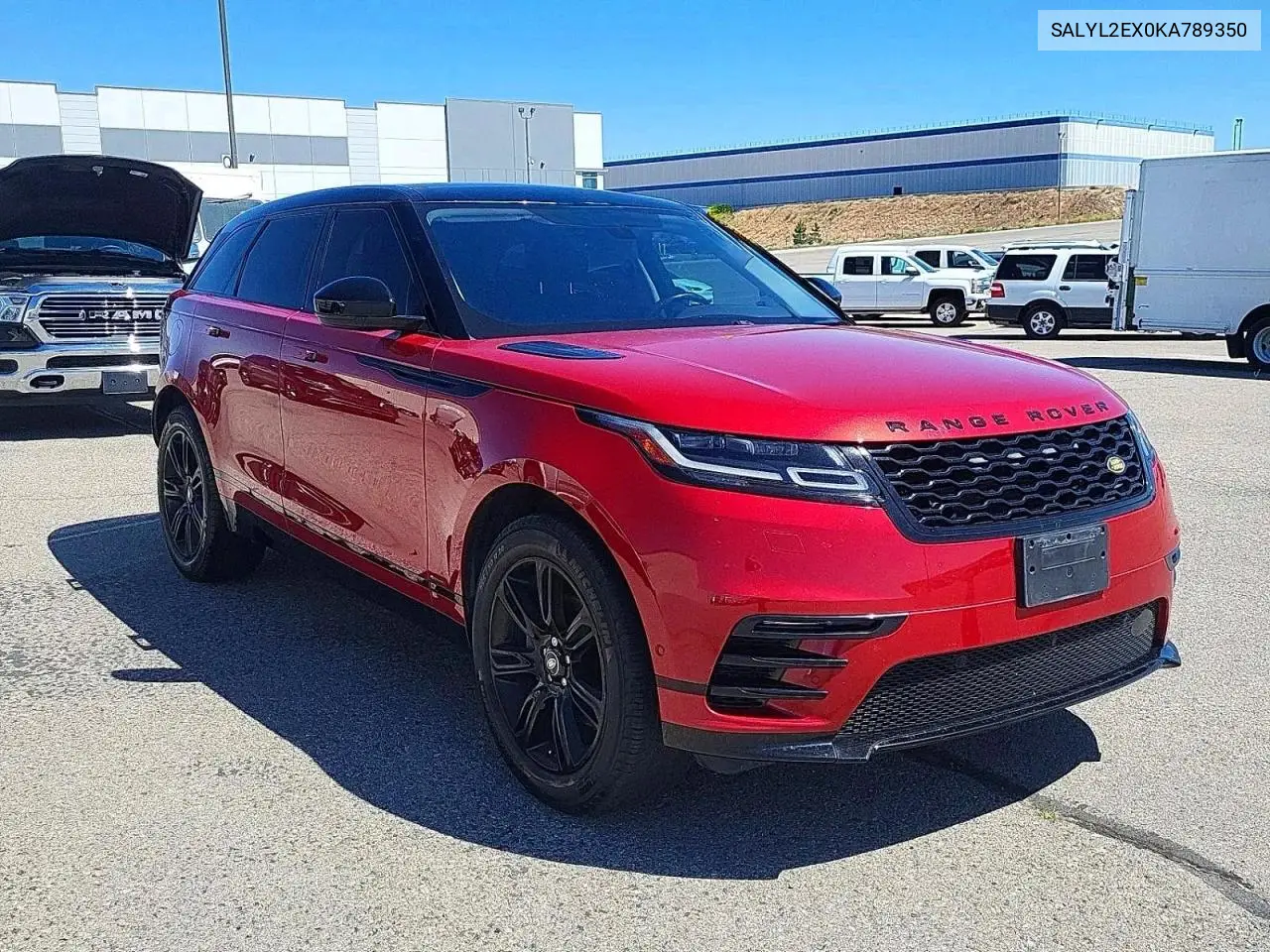 2019 Land Rover Range Rover Velar R-Dynamic Se VIN: SALYL2EX0KA789350 Lot: 59187806
