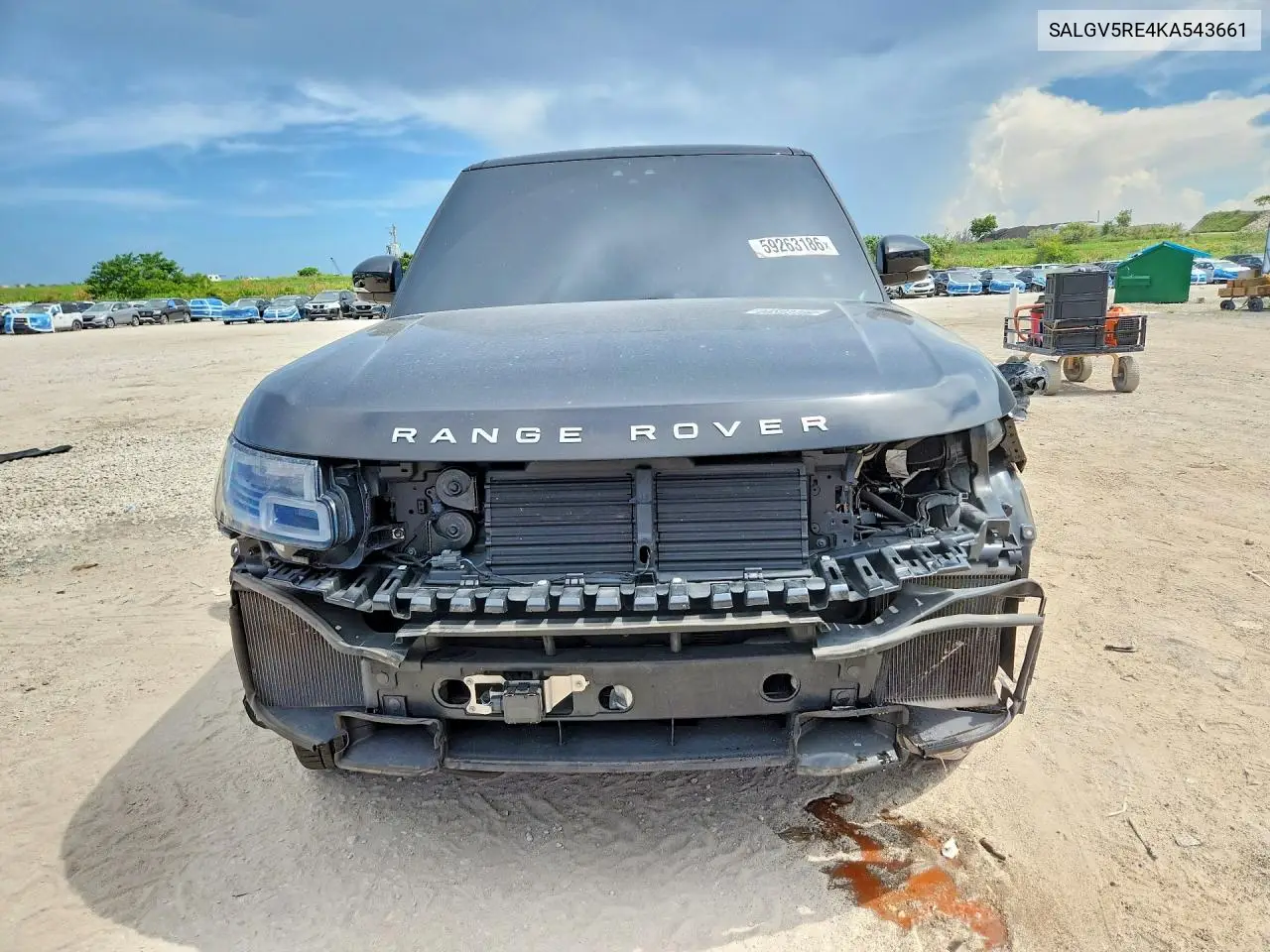 2019 Land Rover Range Rover Autobiography VIN: SALGV5RE4KA543661 Lot: 59263186