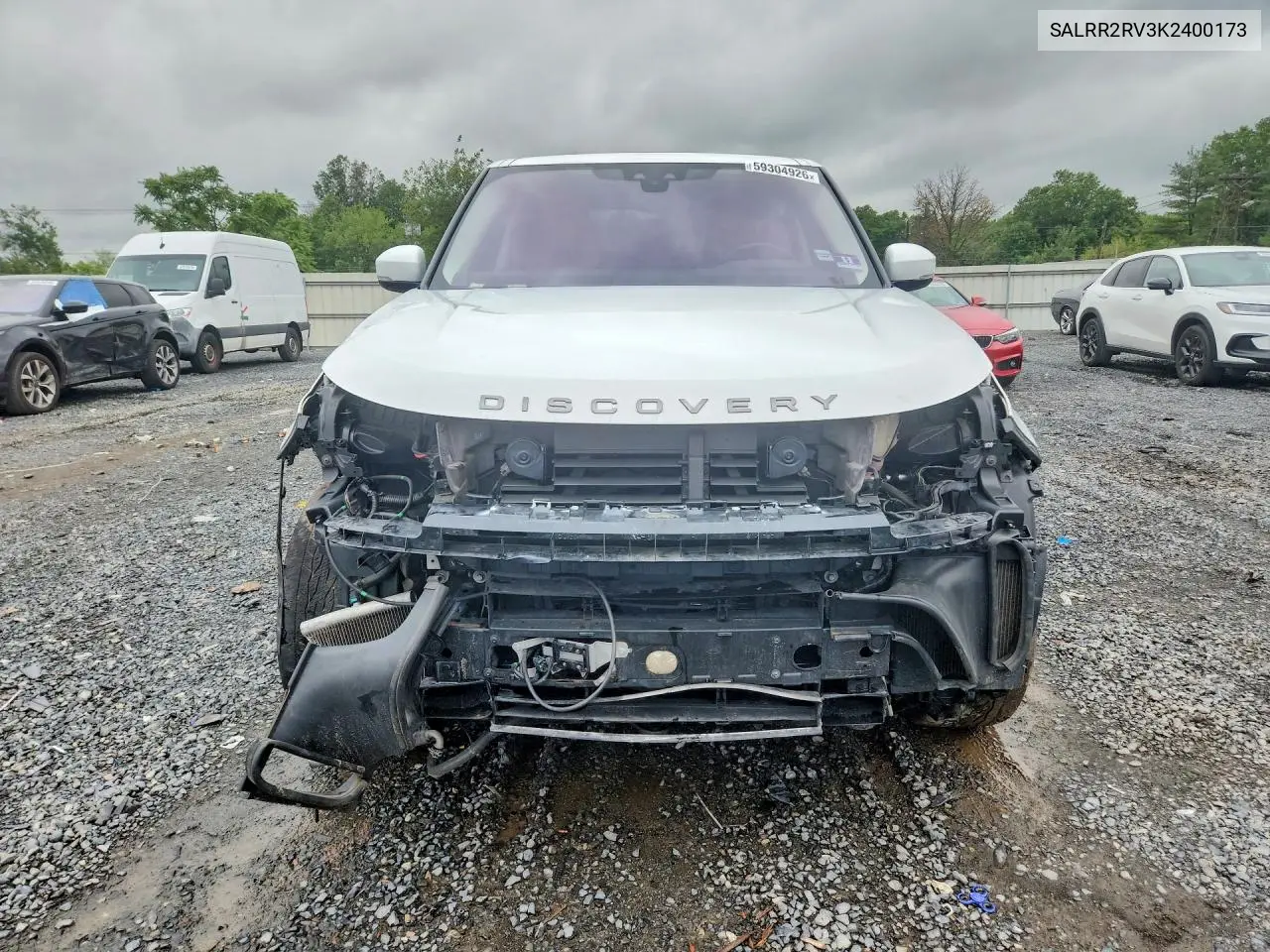 2019 Land Rover Discovery Hse VIN: SALRR2RV3K2400173 Lot: 59304926