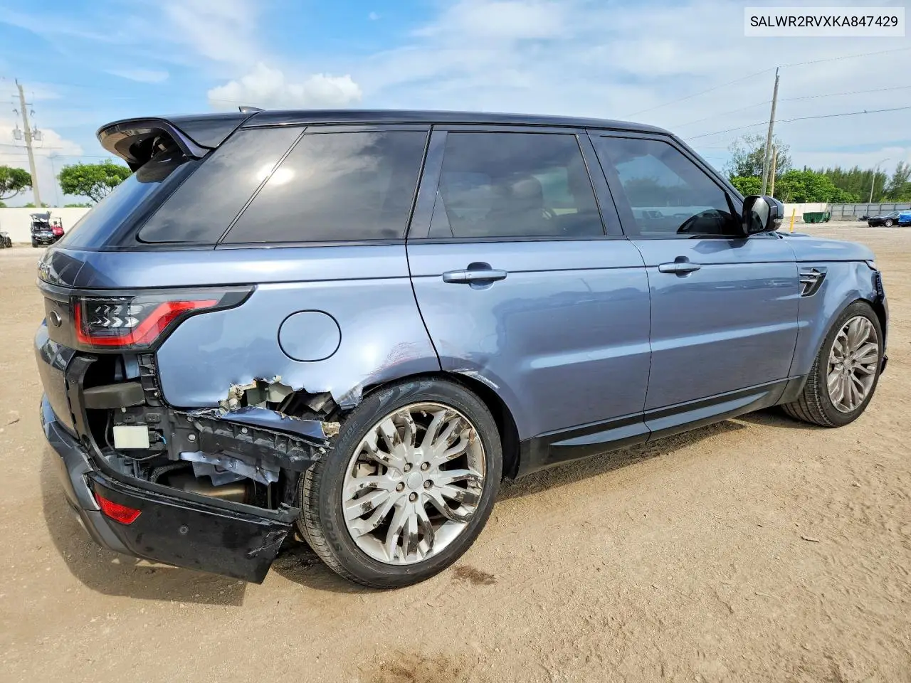 2019 Land Rover Range Rover Sport Hse VIN: SALWR2RVXKA847429 Lot: 59347316