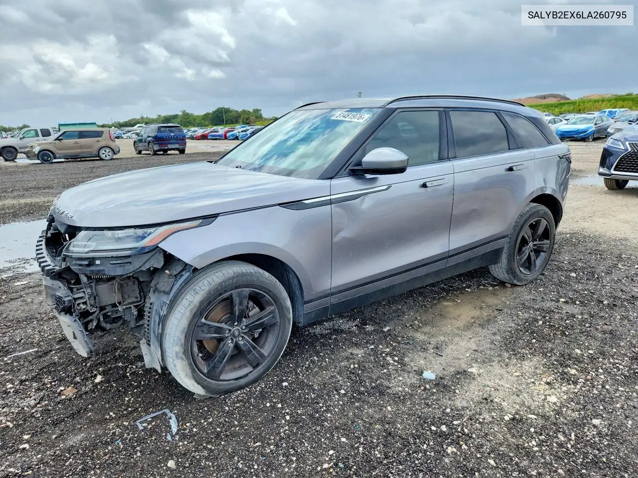 2020 Land Rover Range Rover Velar S VIN: SALYB2EX6LA260795 Lot: 51481976