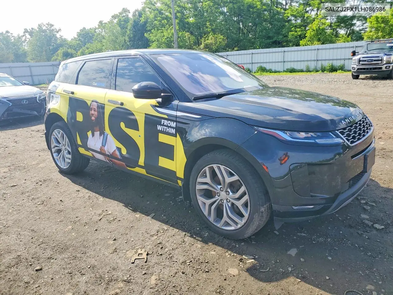 2020 Land Rover Range Rover Evoque S VIN: SALZJ2FX1LH086986 Lot: 54870706