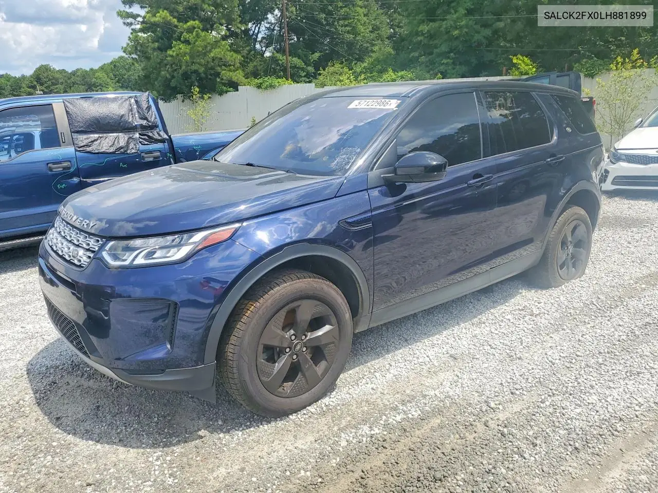 2020 Land Rover Discovery Sport VIN: SALCK2FX0LH881899 Lot: 57122986