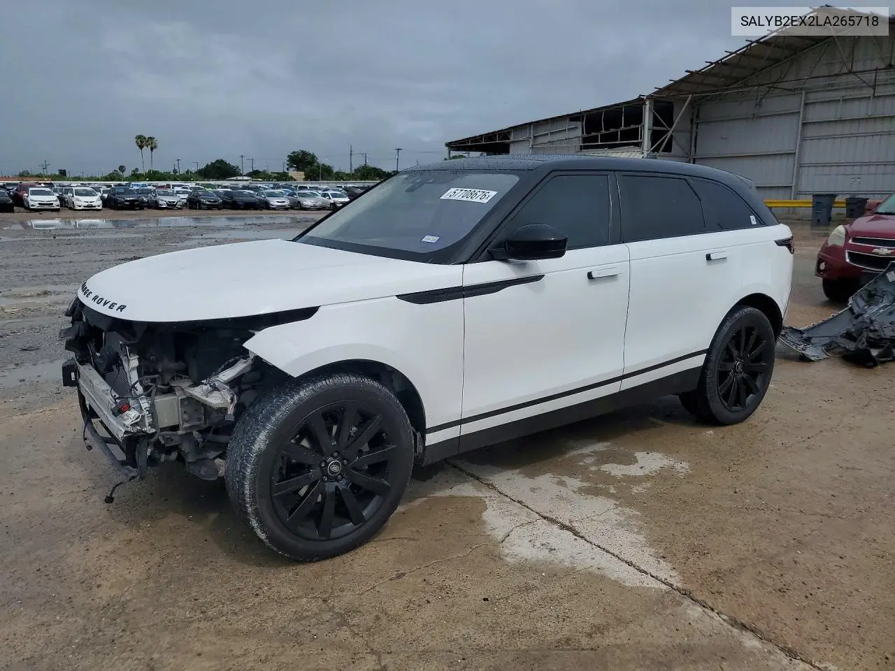 2020 Land Rover Range Rover Velar S VIN: SALYB2EX2LA265718 Lot: 57708676