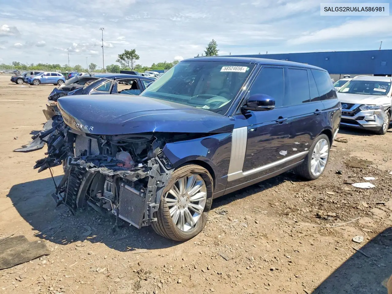 2020 Land Rover Range Rover Hse VIN: SALGS2RU6LA586981 Lot: 58524656