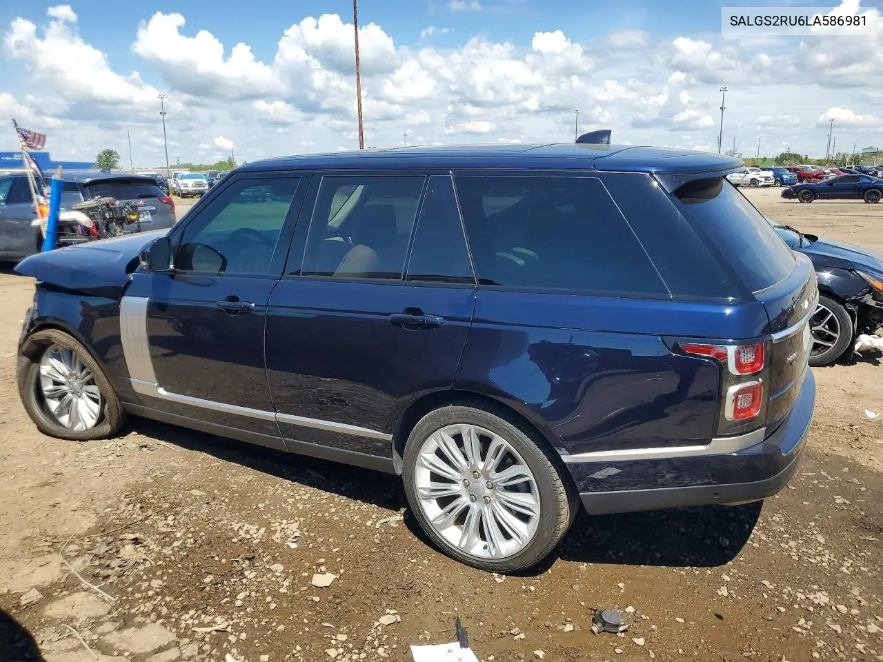 2020 Land Rover Range Rover Hse VIN: SALGS2RU6LA586981 Lot: 58524656