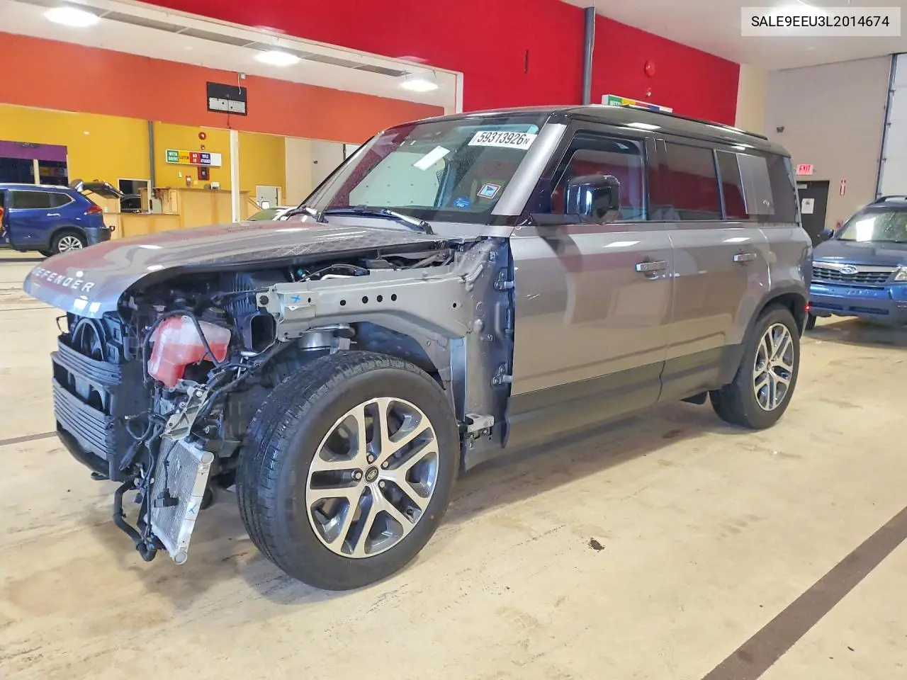 2020 Land Rover Defender 110 Hse VIN: SALE9EEU3L2014674 Lot: 59313926