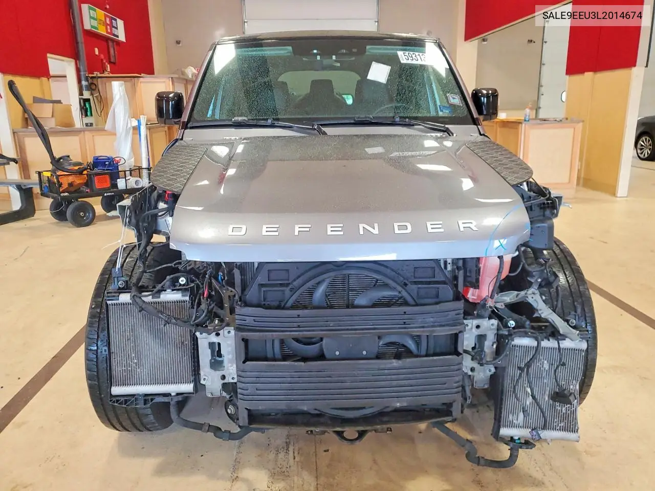2020 Land Rover Defender 110 Hse VIN: SALE9EEU3L2014674 Lot: 59313926