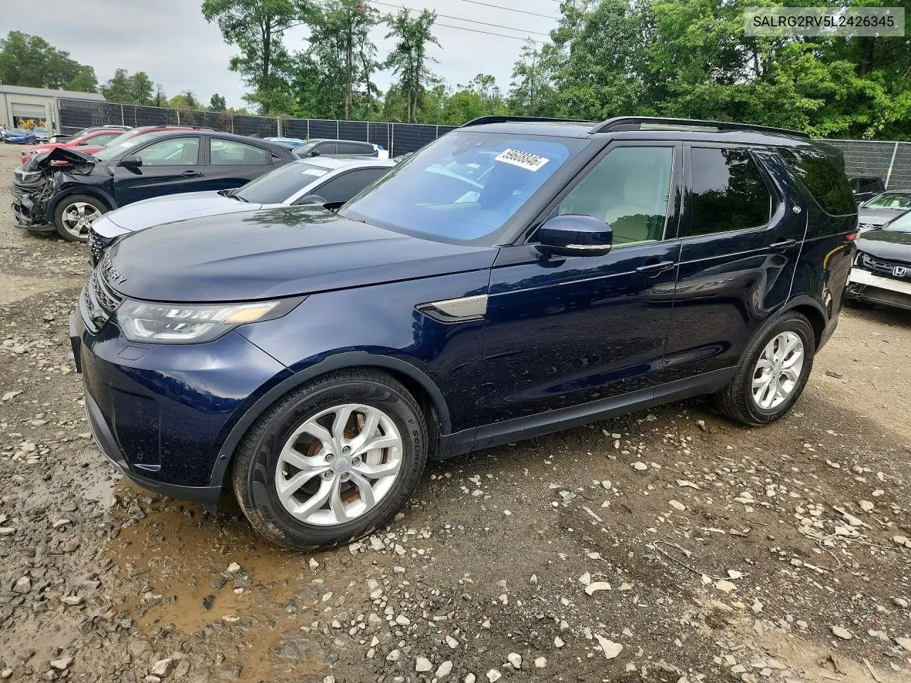 2020 Land Rover Discovery Se VIN: SALRG2RV5L2426345 Lot: 59608846