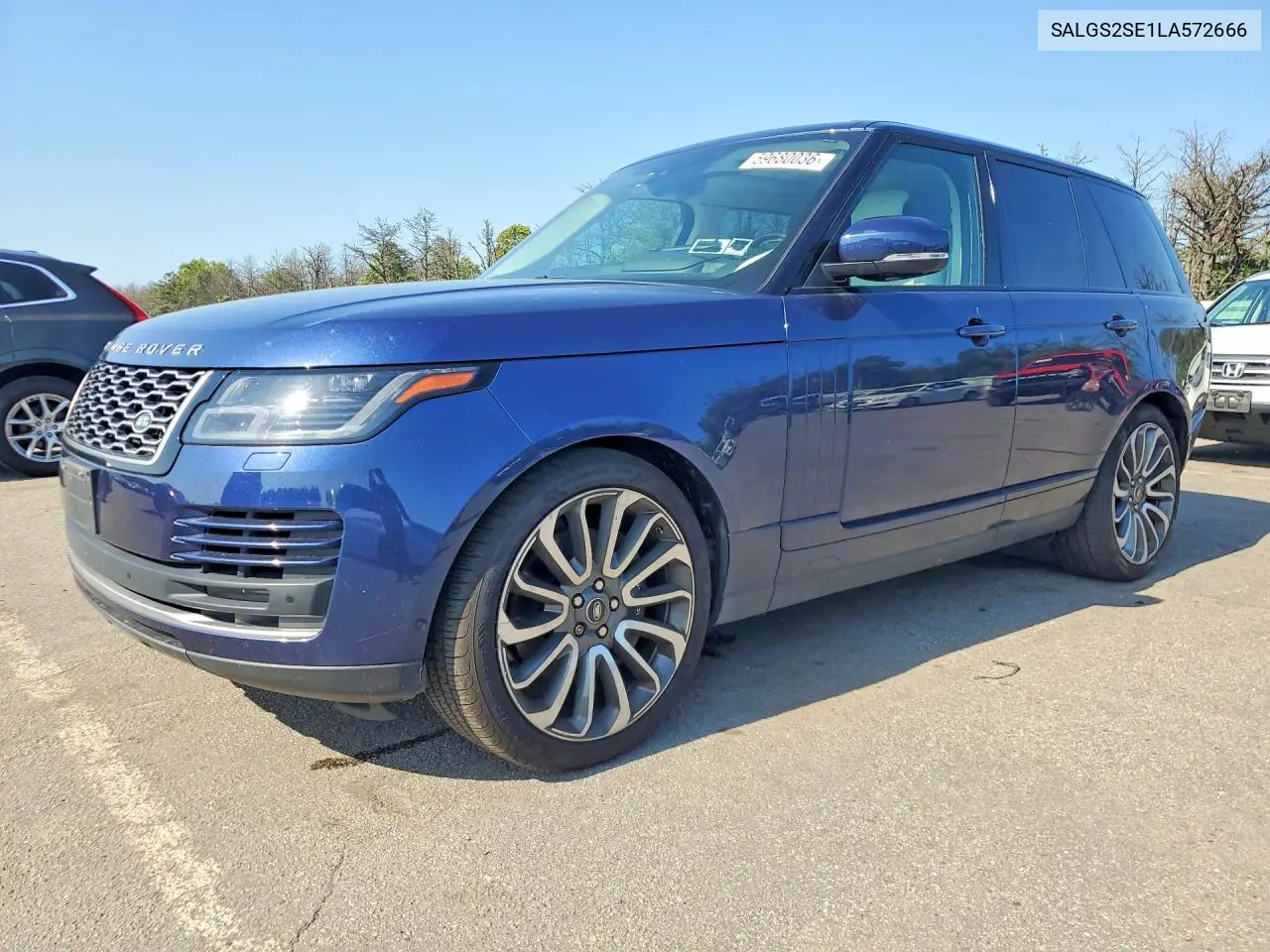 2020 Land Rover Range Rover P525 Hse VIN: SALGS2SE1LA572666 Lot: 59680036