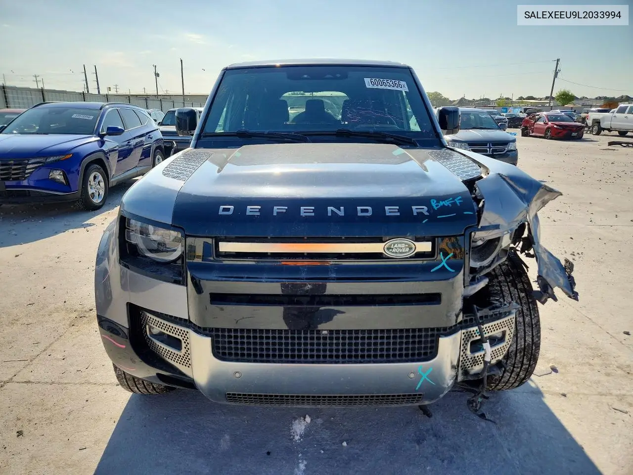 2020 Land Rover 110 VIN: SALEXEEU9L2033994 Lot: 60065366