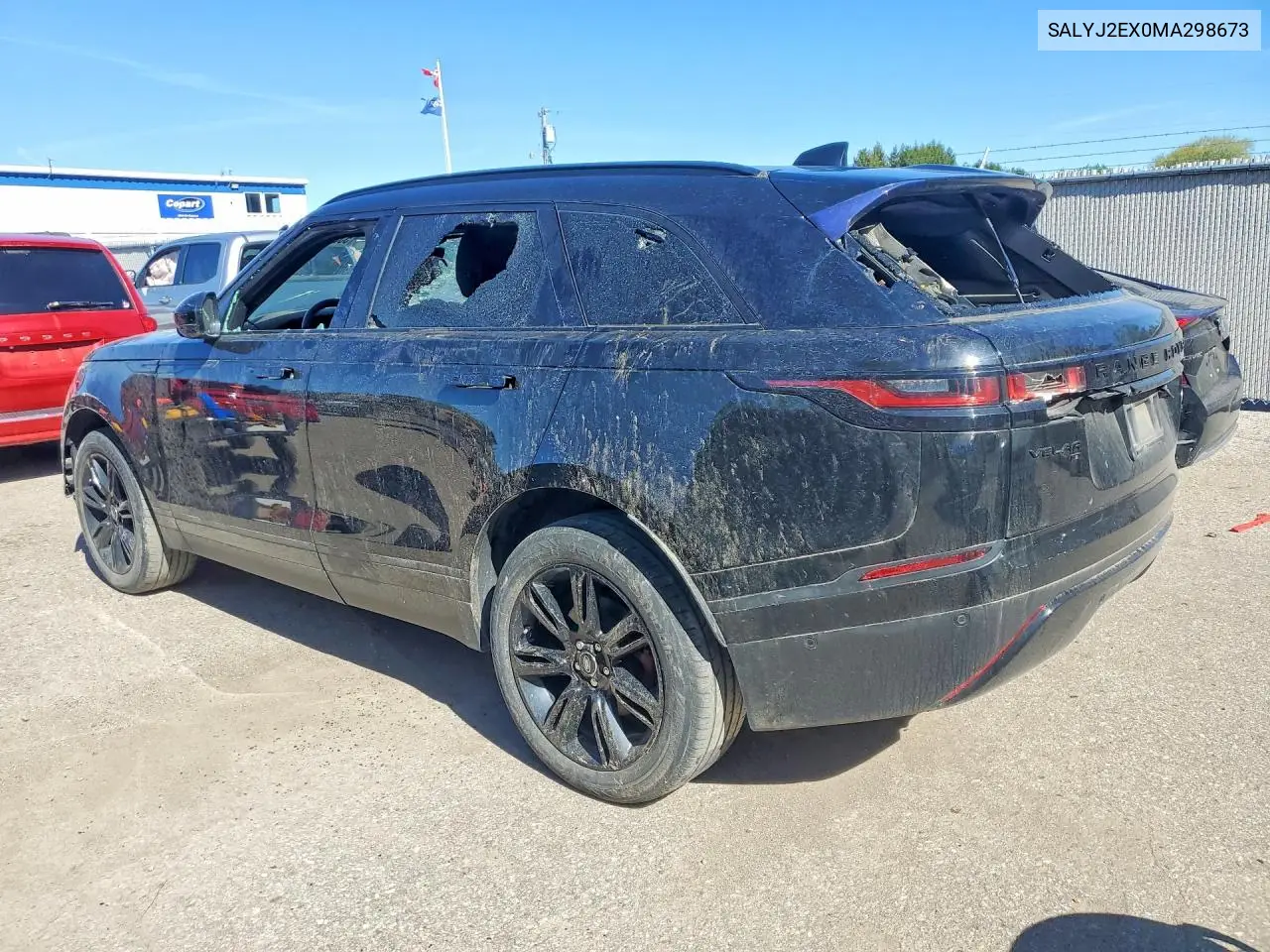 2021 Land Rover Range Rover Velar S VIN: SALYJ2EX0MA298673 Lot: 53353326