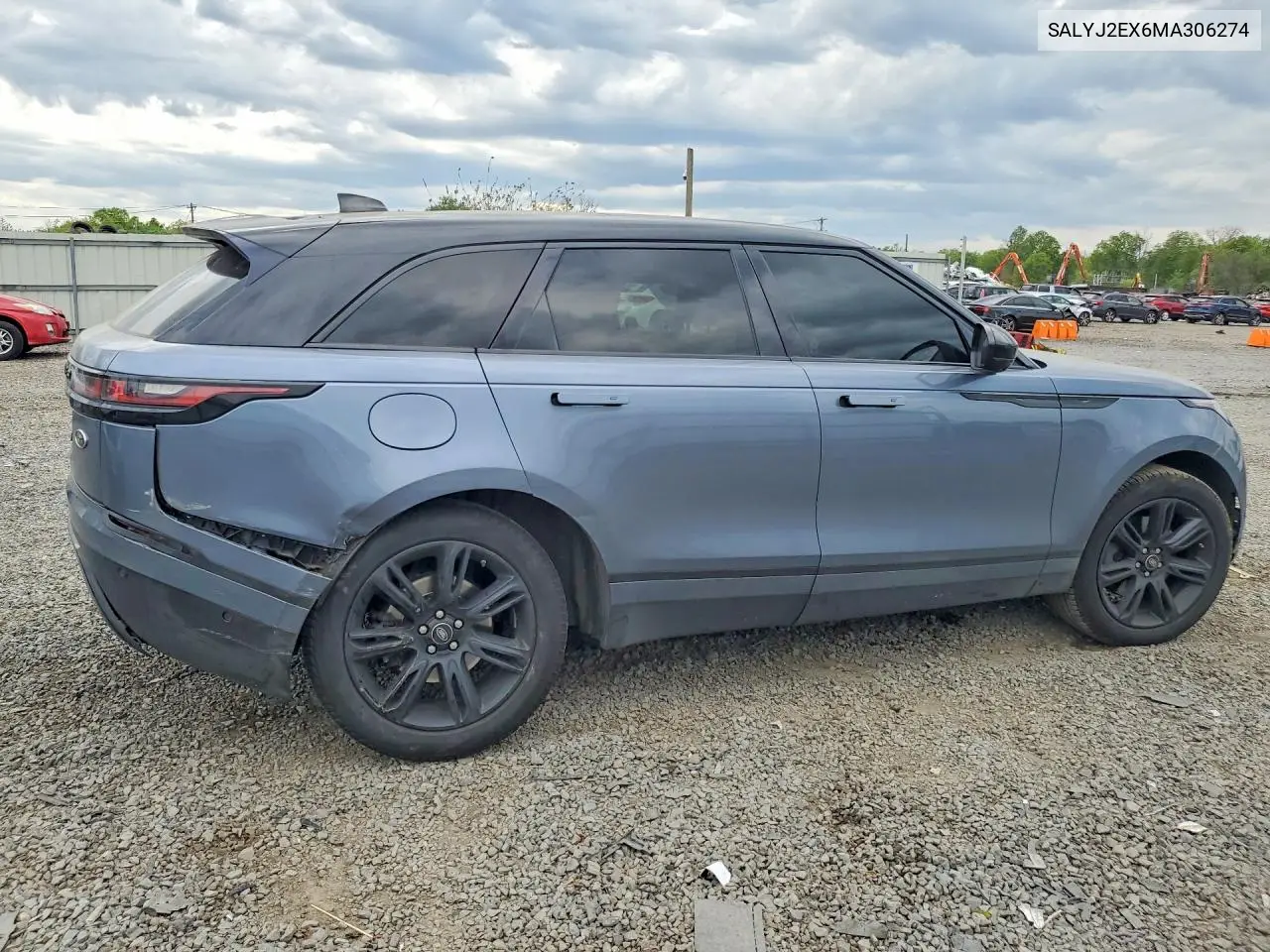 2021 Land Rover Range Rover Velar S VIN: SALYJ2EX6MA306274 Lot: 53458566